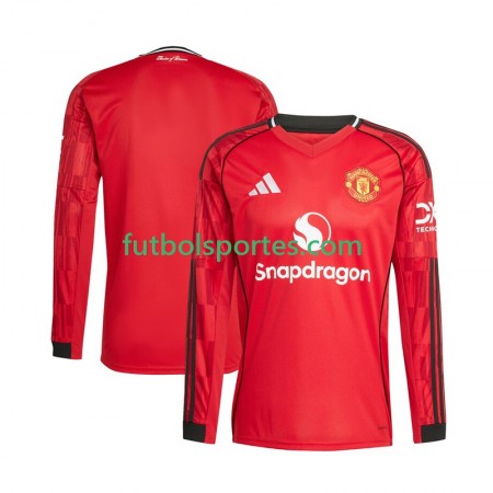 Camiseta Manchester United Primera Equipación 2025/2026 Manga Larga